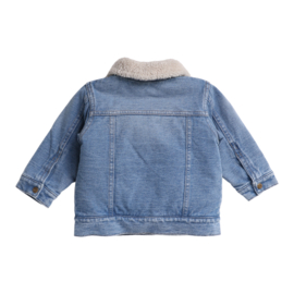 Bess Jacket Denim Teddy - Stone Wash