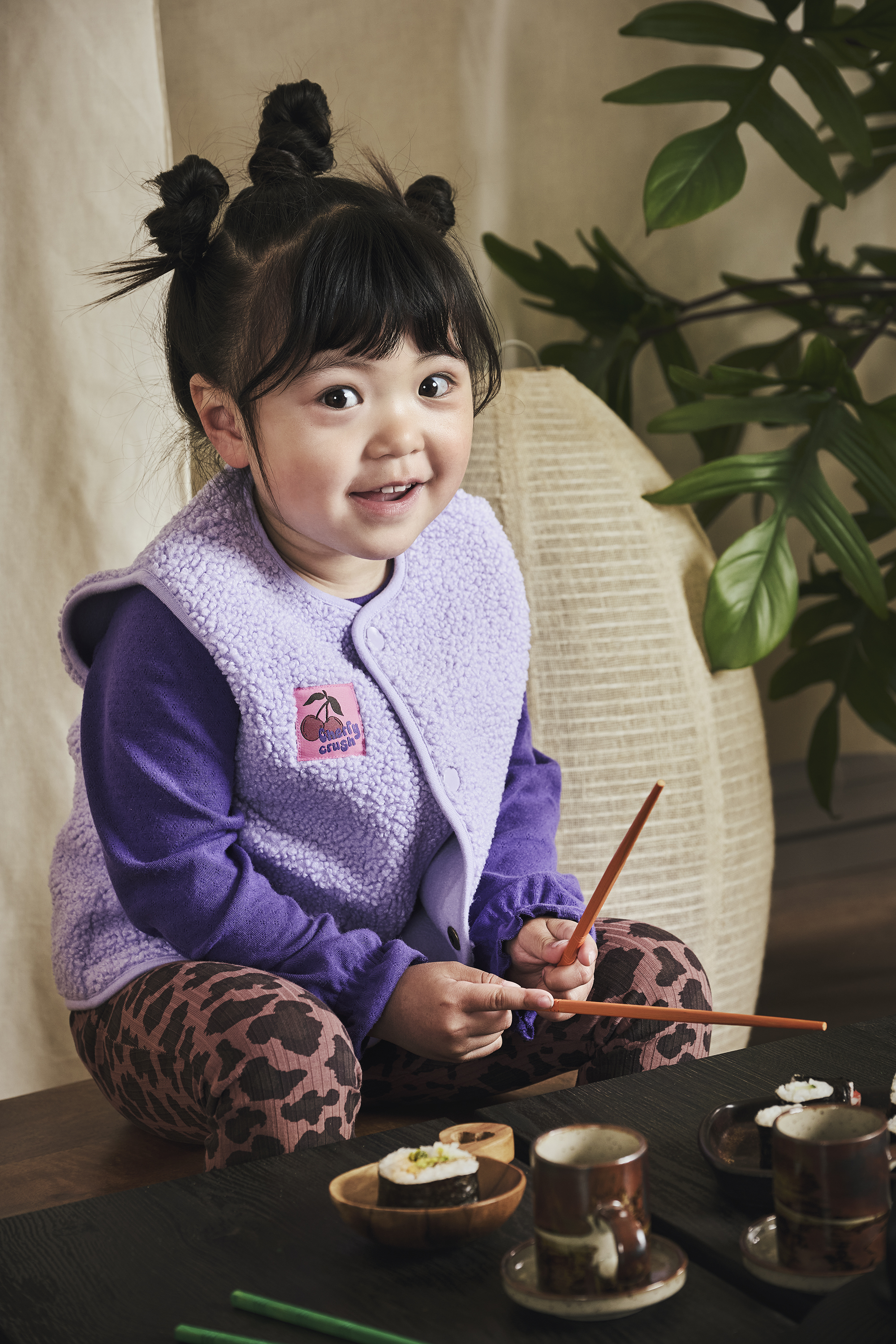 Z8 Teddy Gilet Celina - Morning Violet