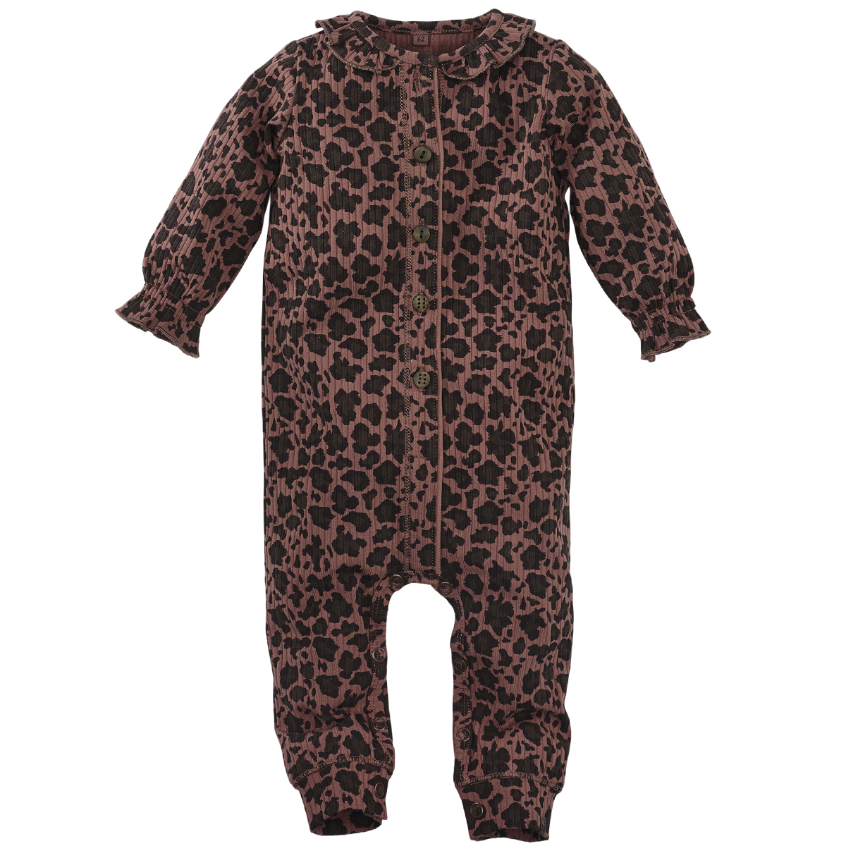 Z8 Jumpsuit Tricot Rib Isha - Aop Amber Brown