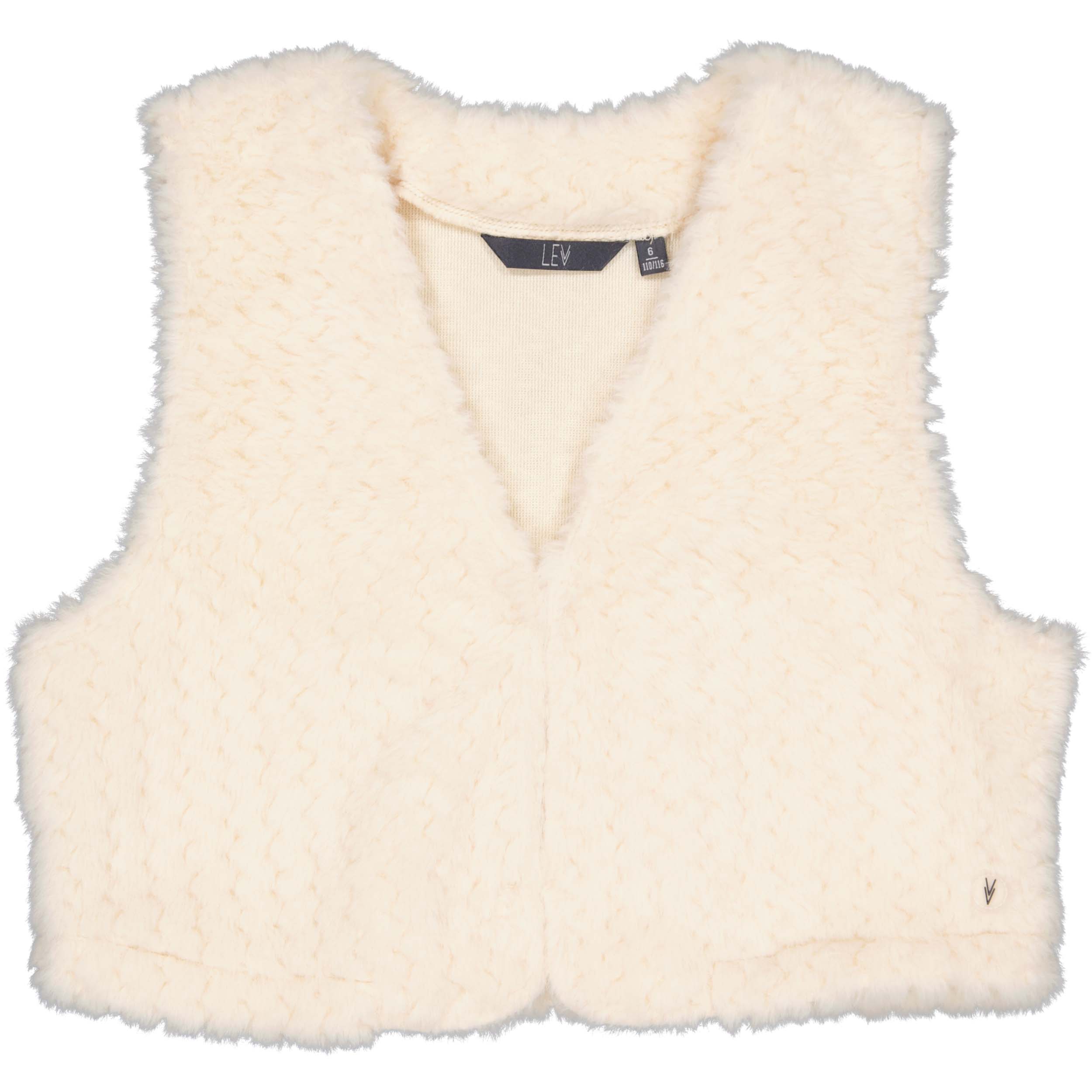 Levv Teddy Gilet Viola - Light Taupe