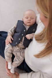 Feetje Omkeerbaar Teddy Gilet Blauwgrijs - Narwal
