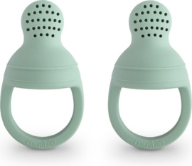 Mushie Fresh Food Feeder Cambridge Blue (2 stuks)
