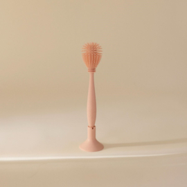 Mushie Silicone Baby Bottle Brush - Blush