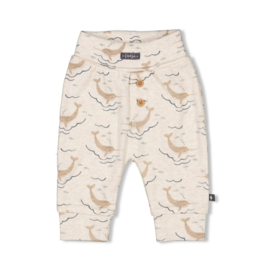 Feetje Broek AOP Offwhite Melange - Narwal