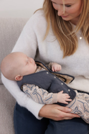 Feetje Omkeerbaar Teddy Gilet Blauwgrijs - Narwal