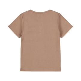 Dirkje T-Shirt Rib - Bruin