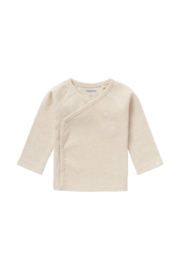 Noppies Overslagshirt Rib Nanyuki - Oatmeal Melange