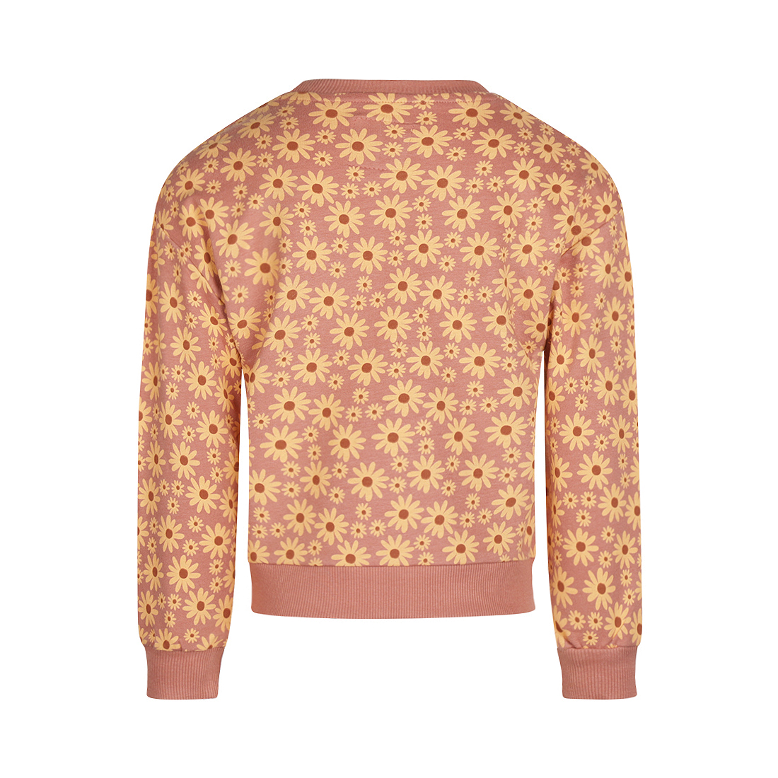 Koko Noko Sweater  Print Dropped Shoulder - Dark Old Pink