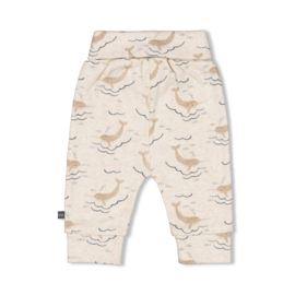 Feetje Broek AOP Offwhite Melange - Narwal