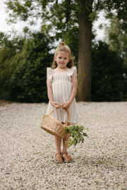 Levv dress Sammy - AOP Taupe Stripe