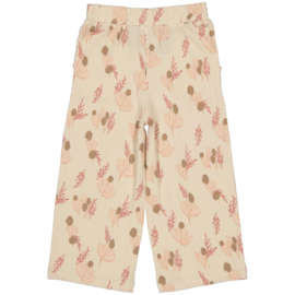 Levv pants Suus - AOP Pink Leaves