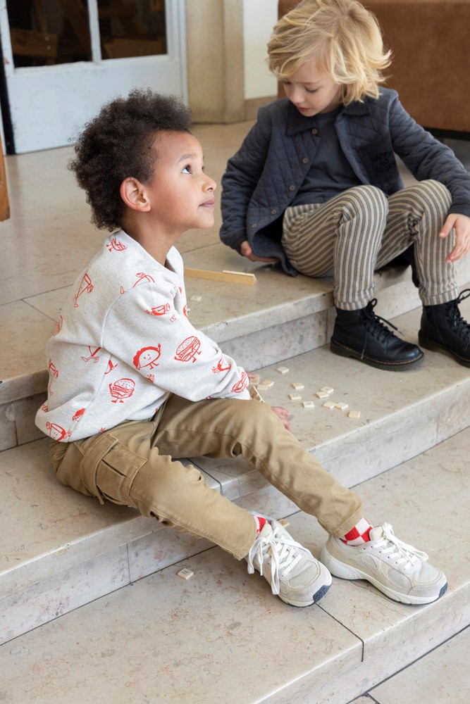 Sturdy Sweater AOP Offwhite Melange - Couch Club