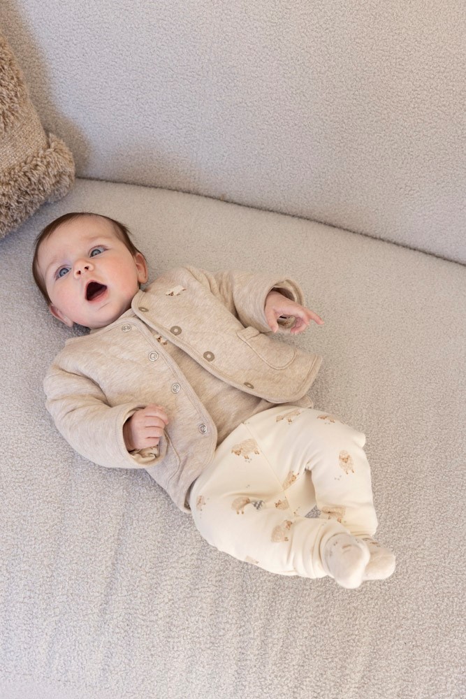 Feetje Longsleeve Taupe Melange - Sleepy Sheepy