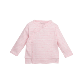 Bess Shirt Wrap Striped - Pinstripe Pink