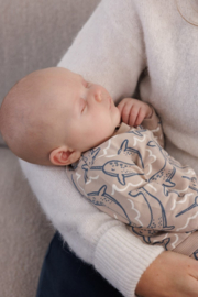 Feetje Sweater AOP Taupe - Narwal