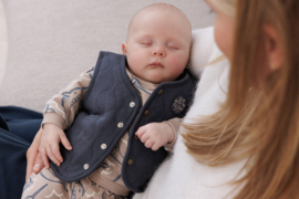 Feetje Omkeerbaar Teddy Gilet Blauwgrijs - Narwal