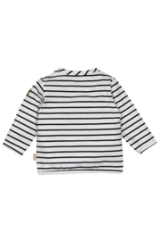 Bess Shirt Henley Striped - Offwhite