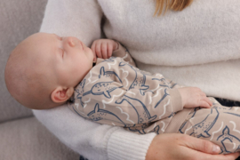 Feetje Sweater AOP Taupe - Narwal