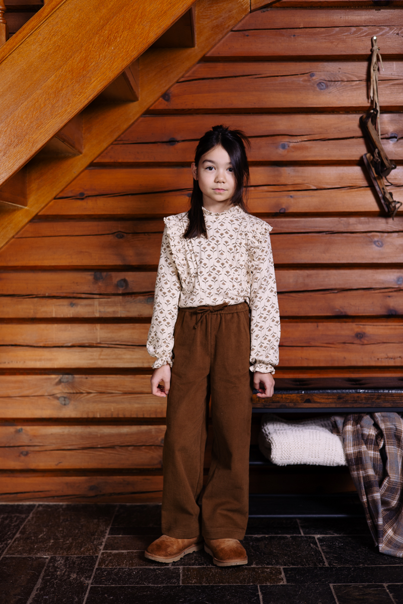 Levv Blouse Verda - AOP White Flower