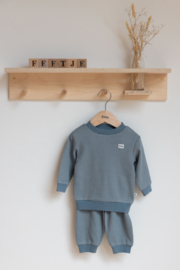 Feetje pyjama wafel -  Ice Blue