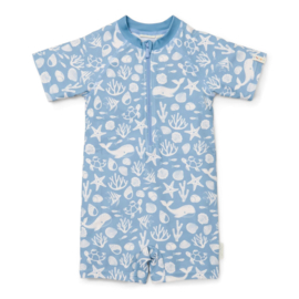 Little Dutch Zwempak korte mouw -  Sea Life Ocean Blue