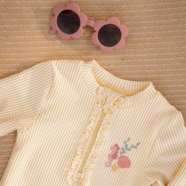 Little Dutch Badpak Lange Mouw - Ocean Treasures Geel