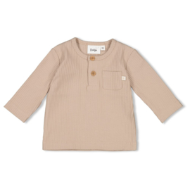 Feetje Longsleeve Rib Taupe - Narwal