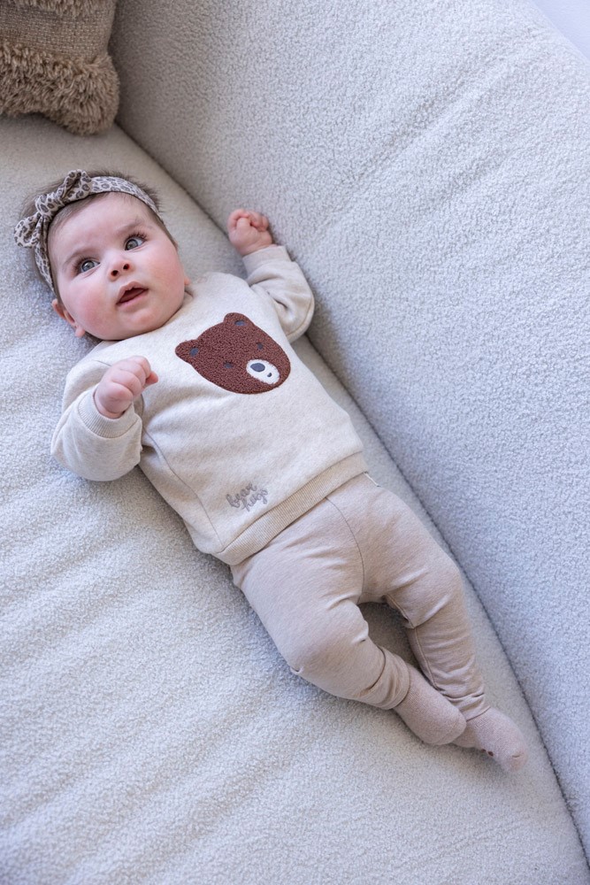 Feetje Sweater Taupe Melange - Wild World