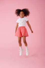 Jubel T-Shirt Flower Heart Wit - Picknick Perfect
