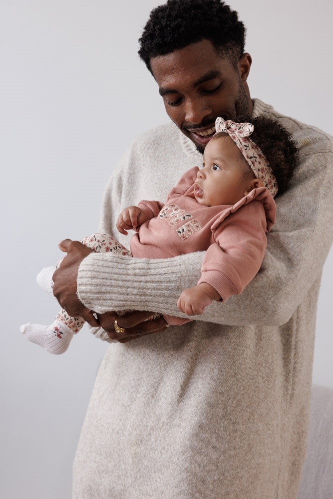 Feetje Sweater Mauve - Woodland Bloom