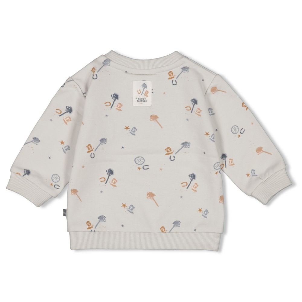 Feetje Sweater AOP Lichtblauw - Howdy