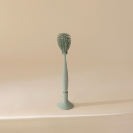 Mushie Silicone Baby Bottle Brush - Cambridge Blue