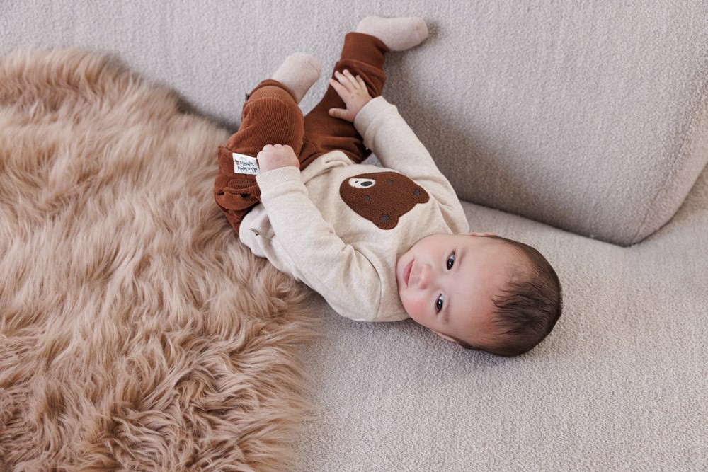 Feetje Sweater Taupe Melange - Wild World