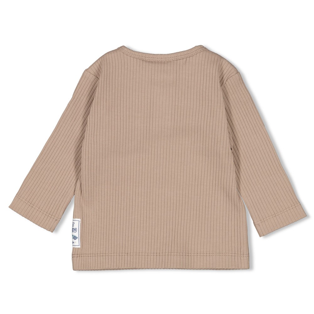 Feetje Longsleeve Rib Taupe - Let's Go