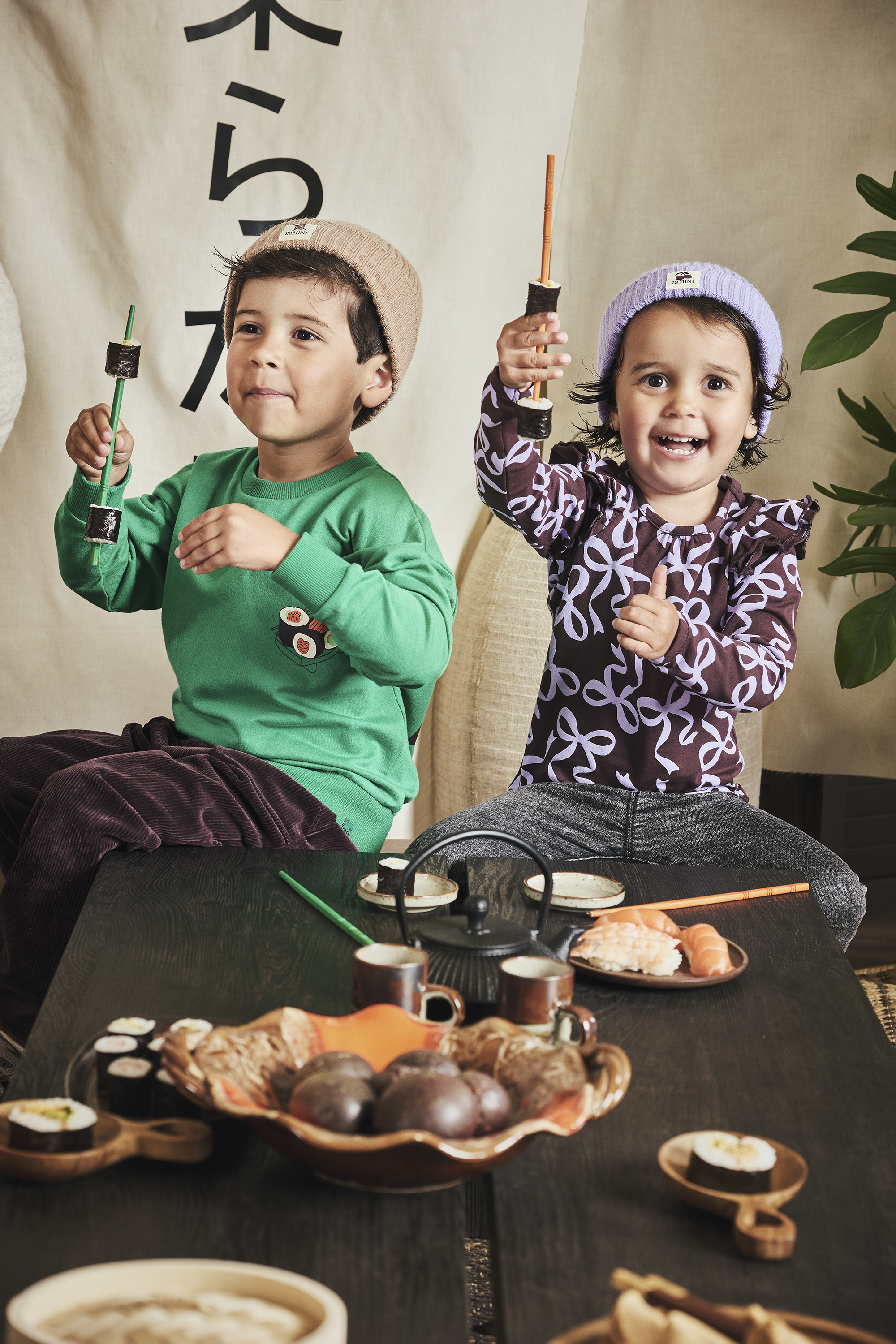 Z8 Longsleeve Amelle - AOP Crushed Cloves