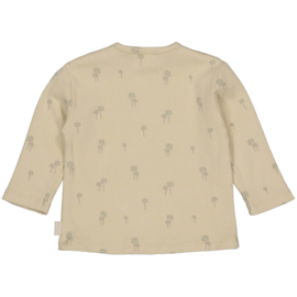 Levv Shirt Karel - AOP Green Sketch