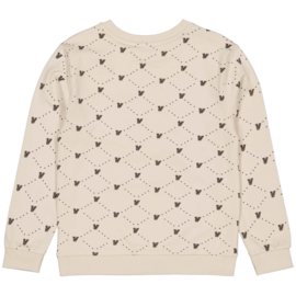 Levv Sweater Varick - AOP White Graphic