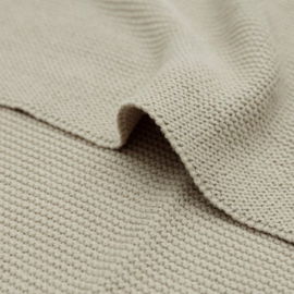Jollein - Baby Deken Ledikant 100x150cm Basic Knit - Olive Green
