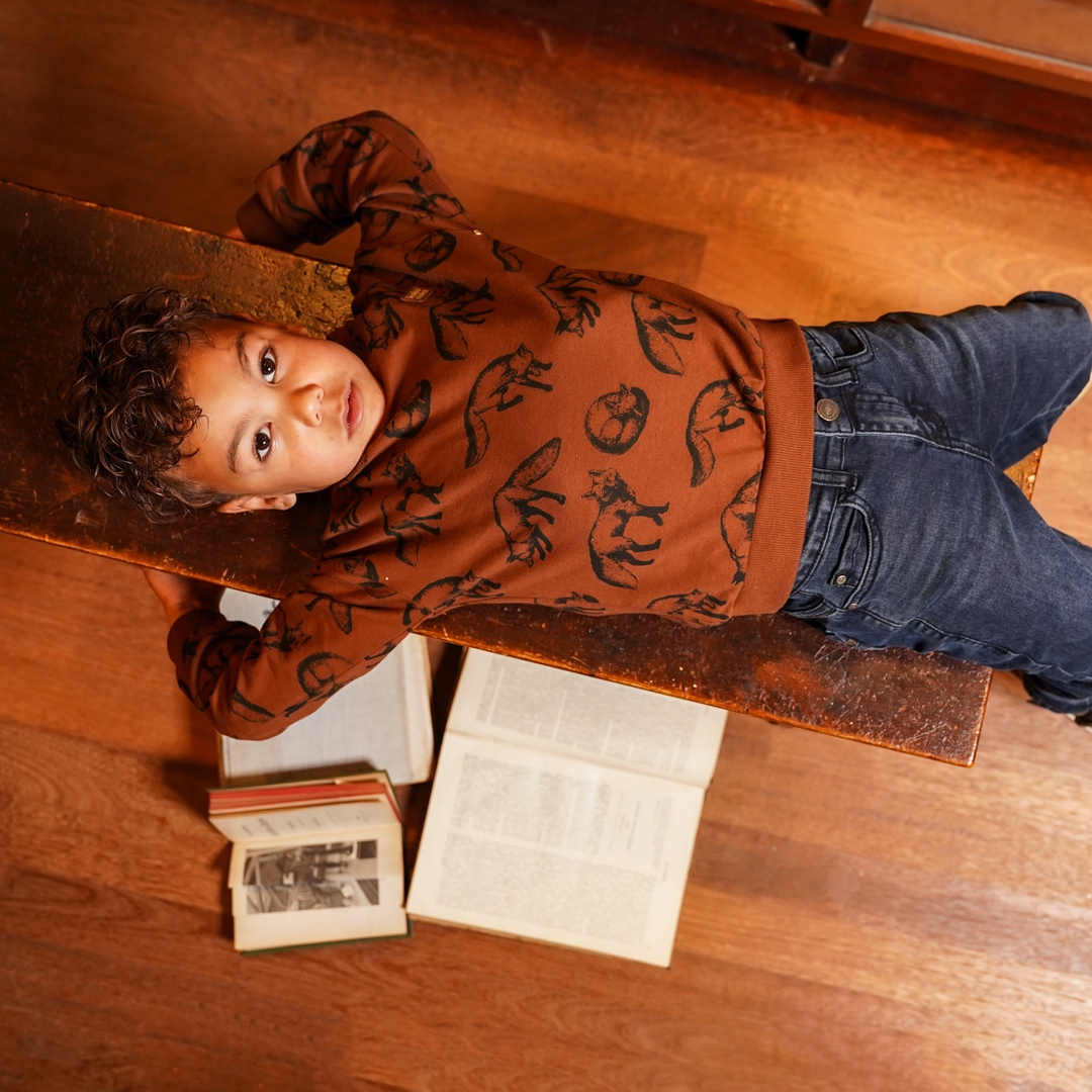 Koko Noko Sweater Ronde hals - Brown