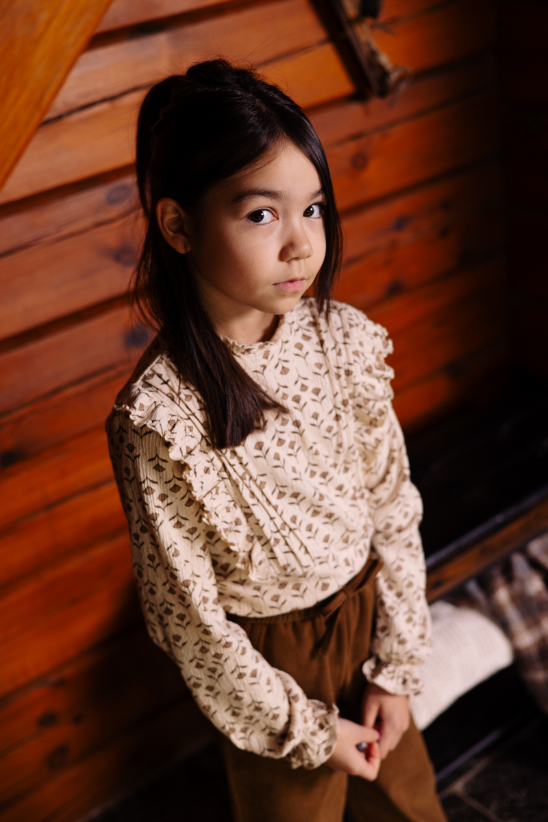 Levv Blouse Verda - AOP White Flower
