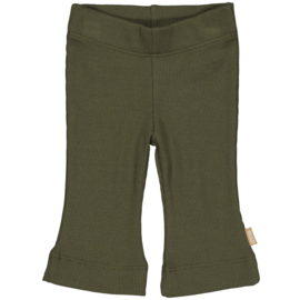 Quapi Flared Broekje Franca - Dark Olive