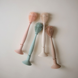Mushie Silicone Baby Bottle Brush - Naturel