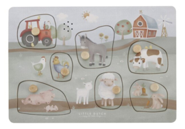 Little Dutch puzzel met geluid - Little Farm - 7 st