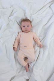 Feetje Wikkelromper Rib - Roze