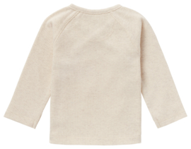 Noppies Overslagshirt Rib Nanyuki - Oatmeal Melange