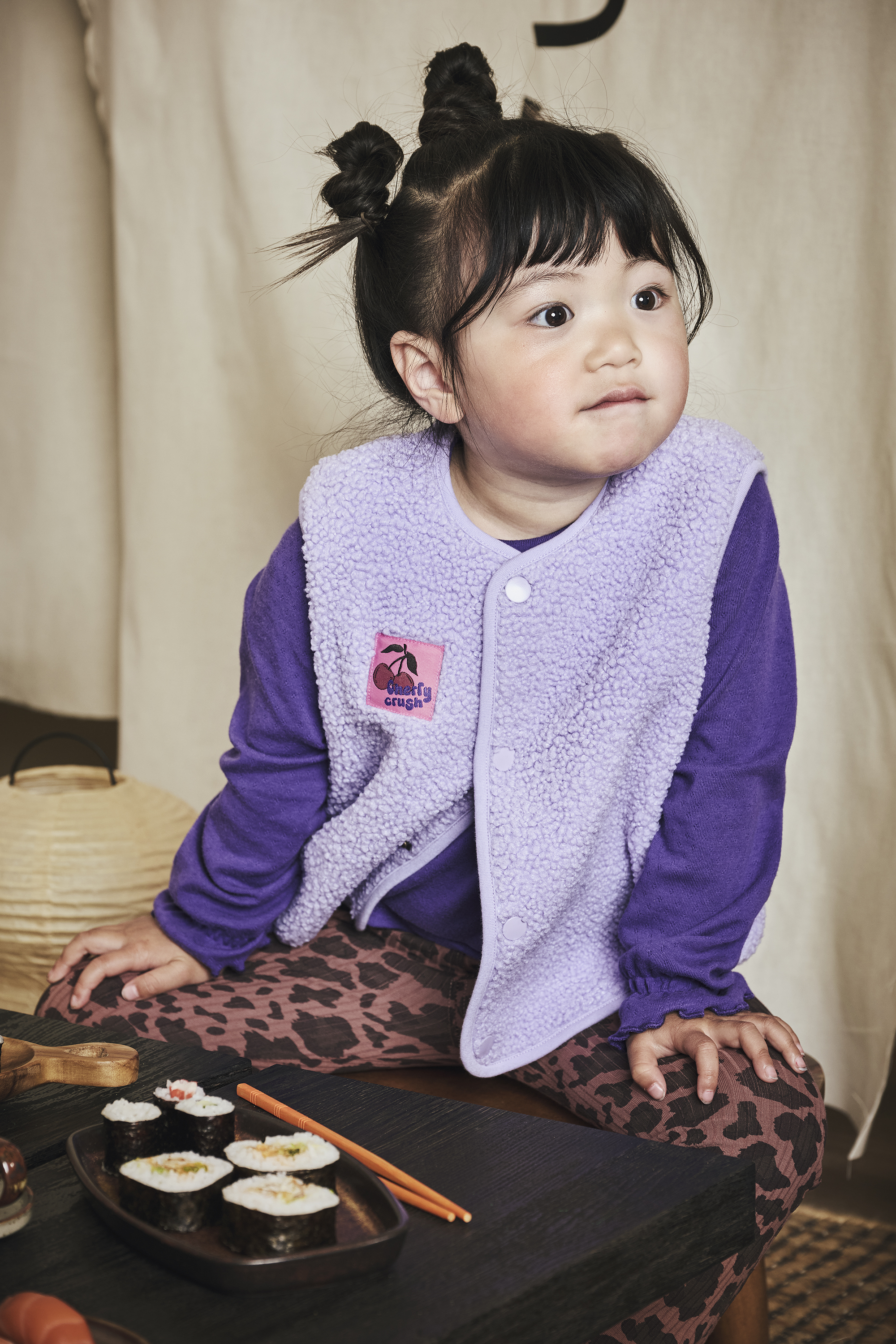Z8 Teddy Gilet Celina - Morning Violet