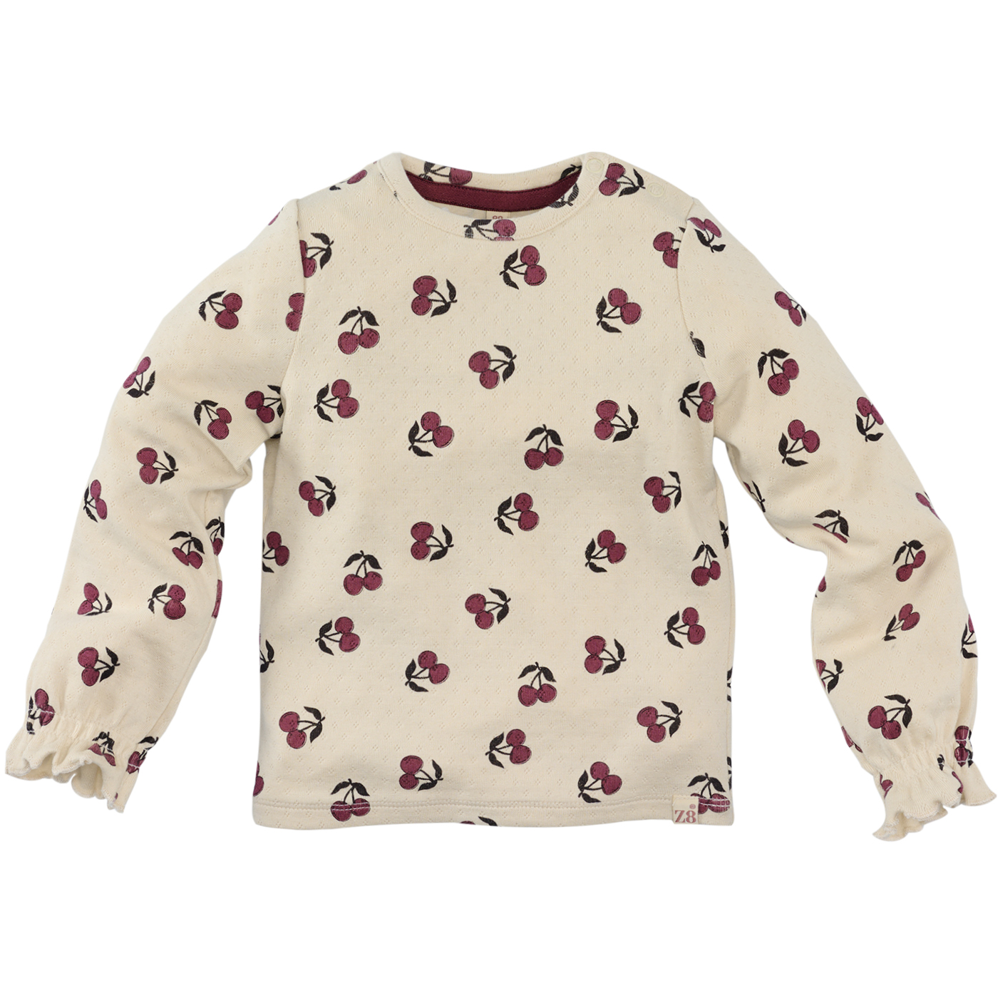 Z8 Longsleeve Pointelle Hinde - AOP vanilla Cream