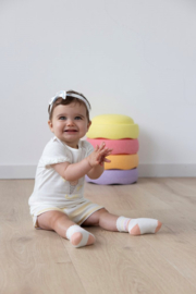 Feetje Short Streep Badstof Geel - Sunshine