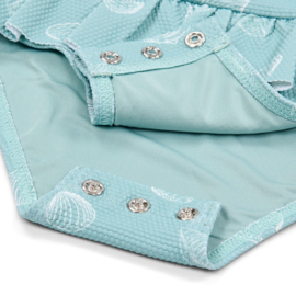 Little Dutch Badpak lange mouw -  Ocean Treasures Surf Blue