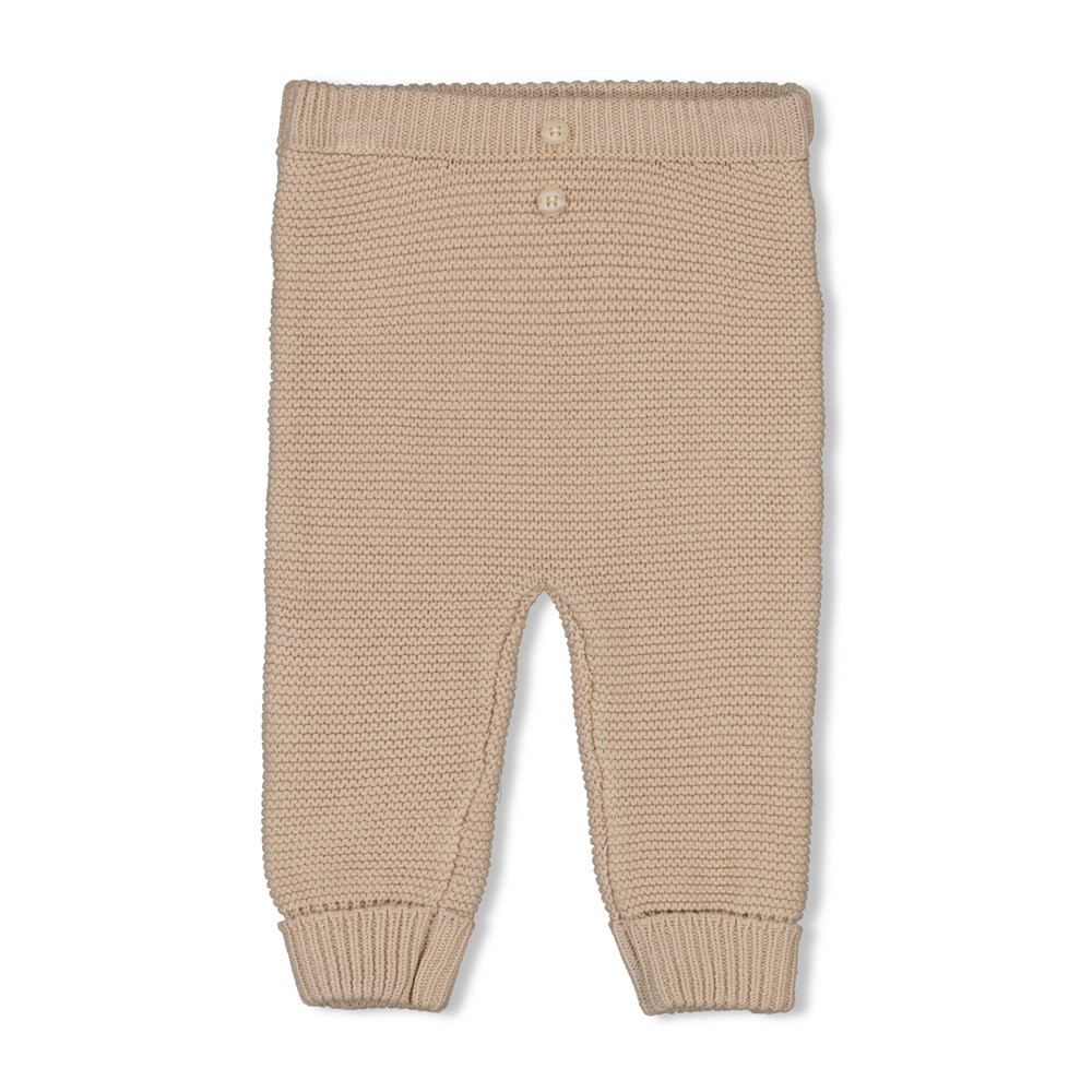 Feetje Broek Gebreid Offwhite Melange - Sleepy Sheepy